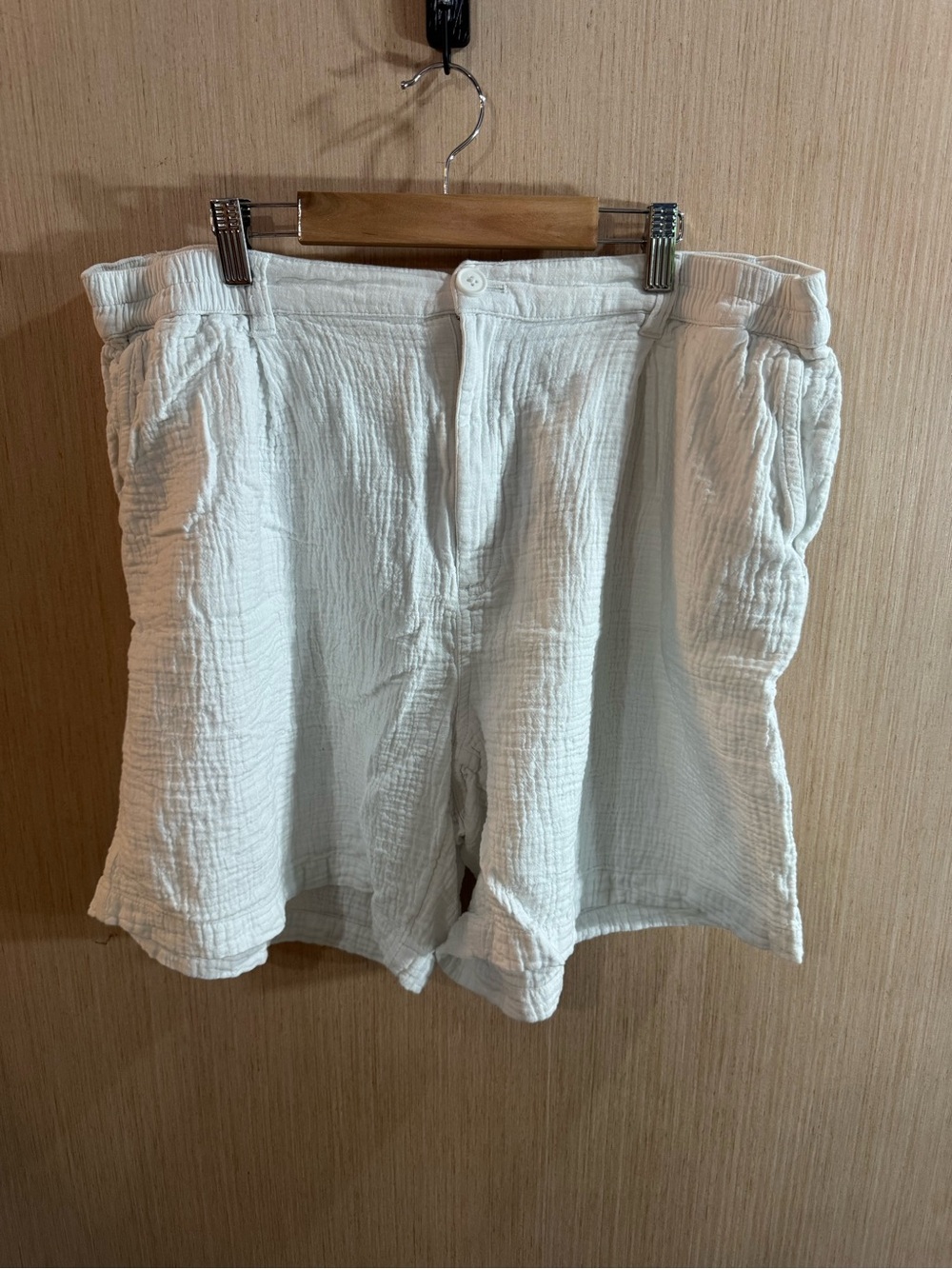 Women’s aerie Cotton White Gauze Relaxed Shorts Size XL